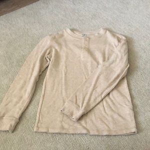 Quarter button long sleeve